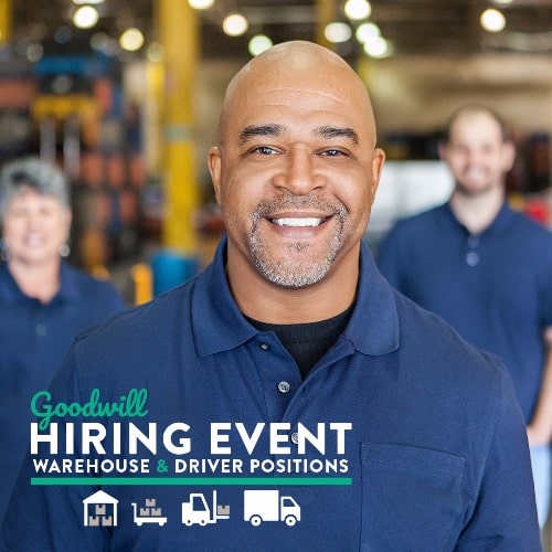 Goodwill AZ | Headshot of a man standing in a wearhouse