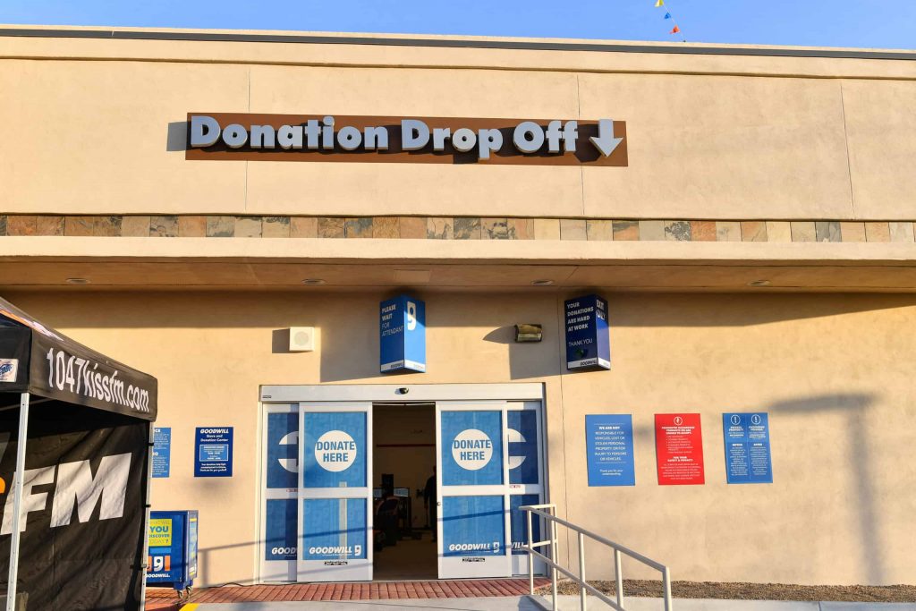 Goodwill AZ | Exterior of Donation Drop off doors