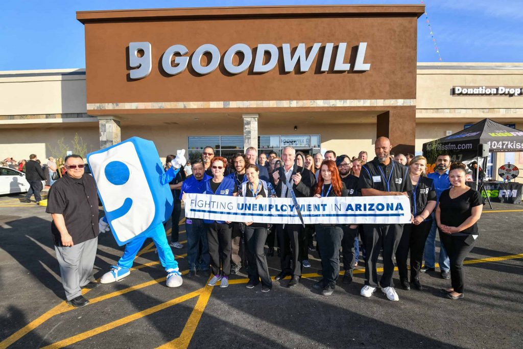 Goodwill AZ | Employees outside the goodwill store