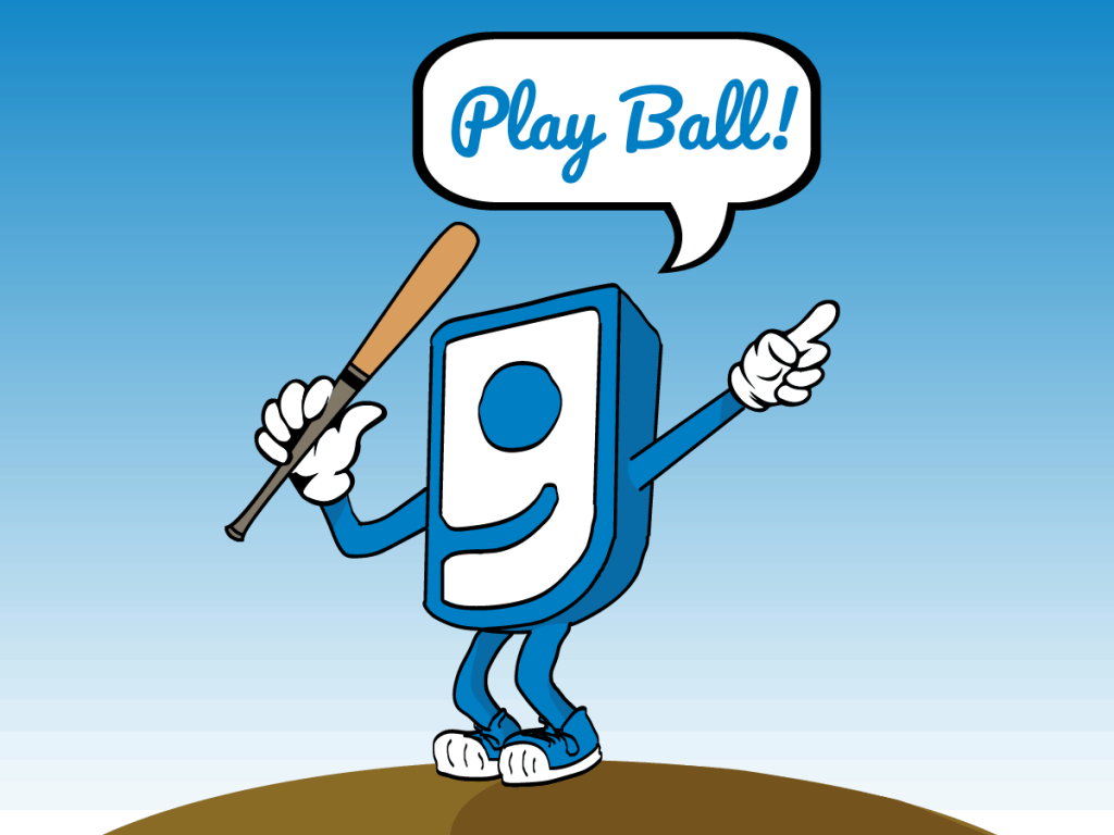 Goodwill AZ | Goodwill logo with cartoon baseball bat