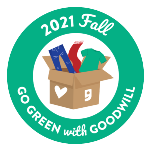 Goodwill AZ | "2021 Fall, Go Green With Goodwill" sticker