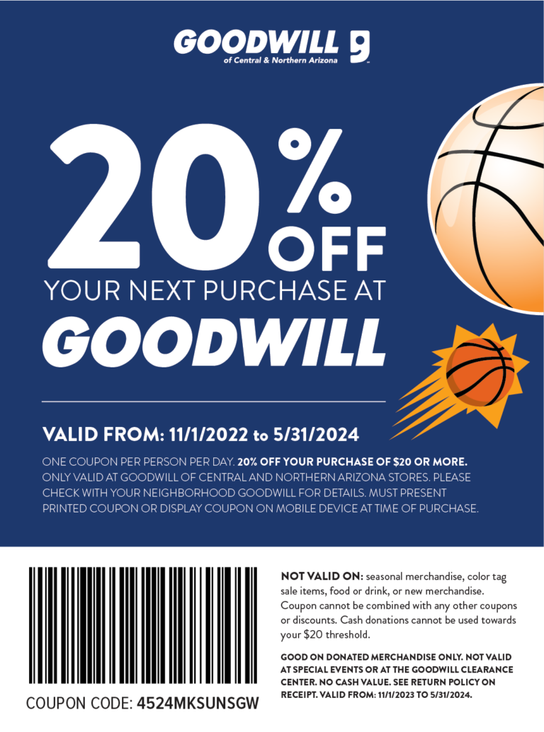 Suns Fans! Goodwill of Central and Northern Arizona
