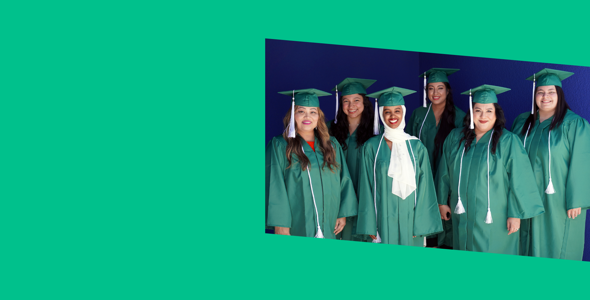 Group of women in graduation outfits